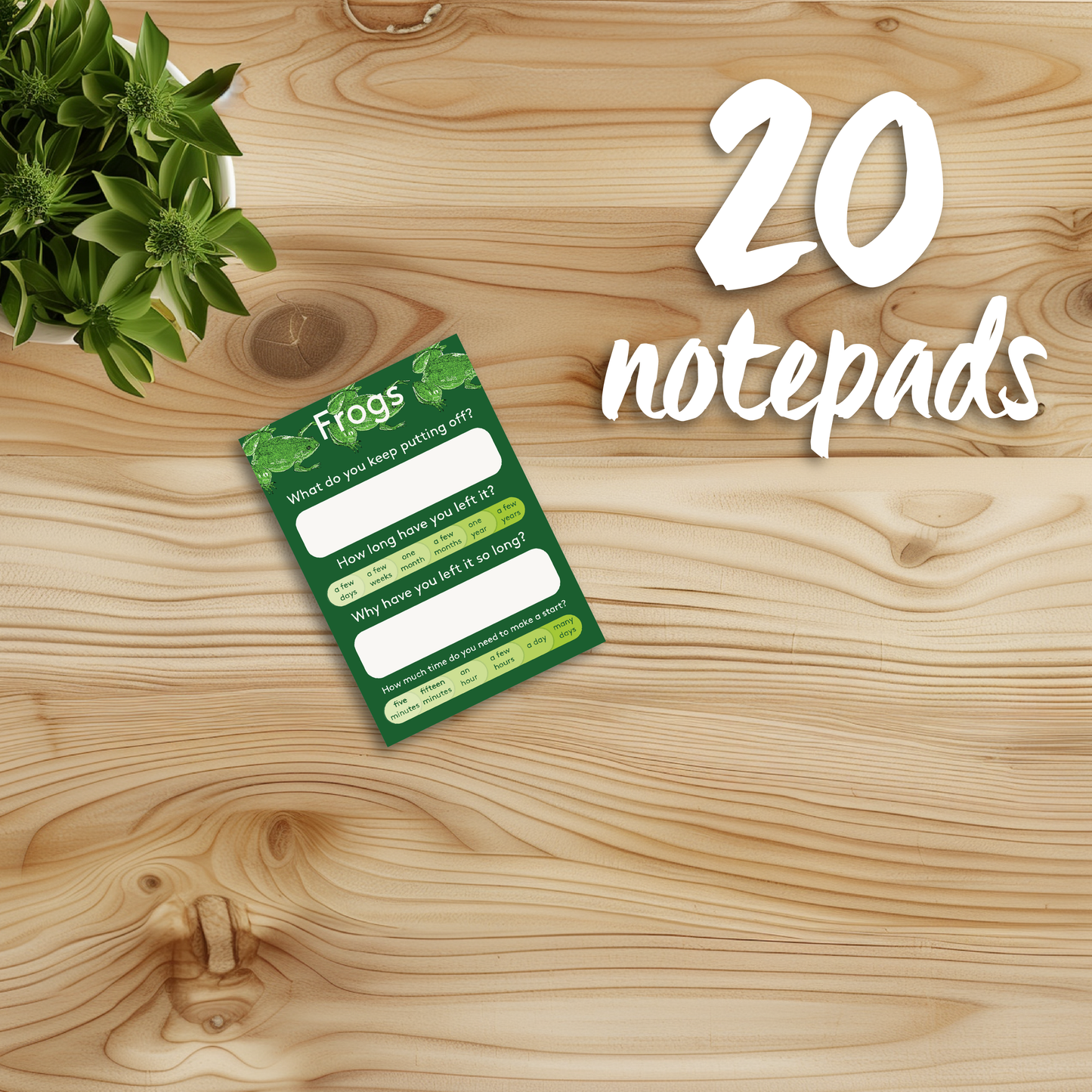 Frog notepad