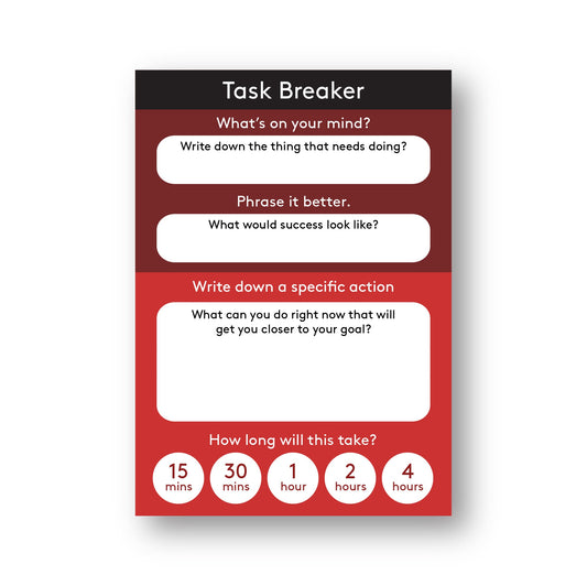 Task Breaker Notepad (digital sample)