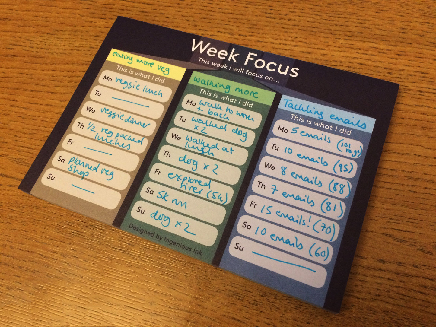 Week focus (digital sample)
