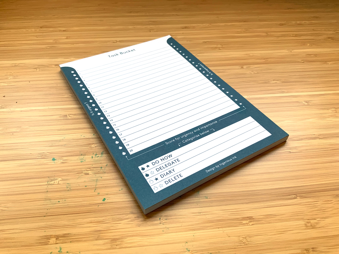 Task Bucket notepad