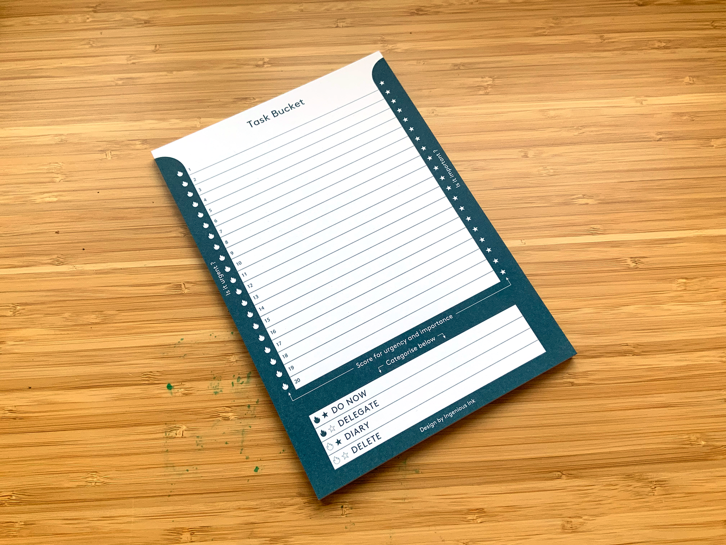 Task Bucket notepad