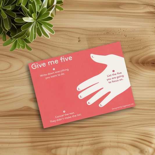 Give me five notepad