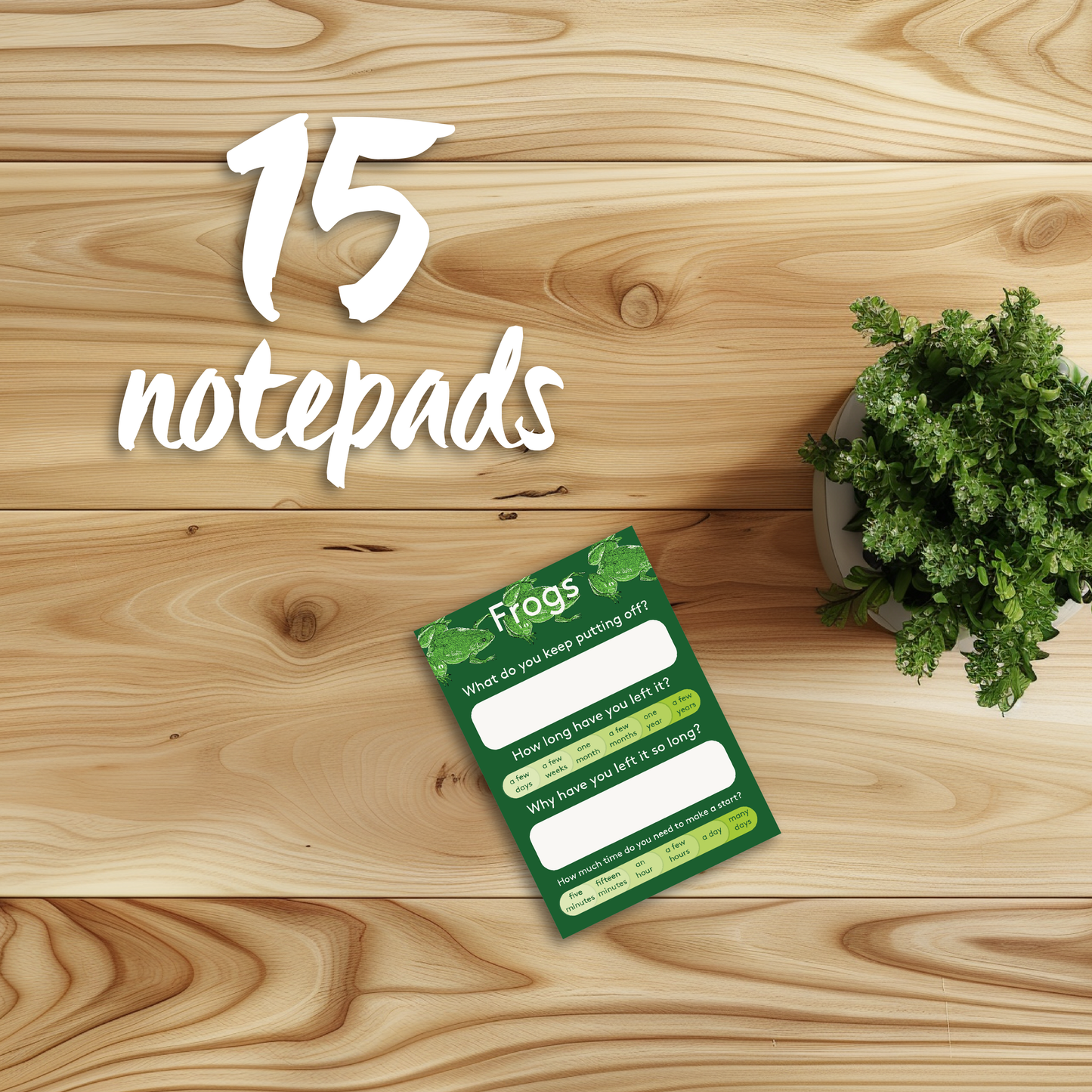 Frog notepad