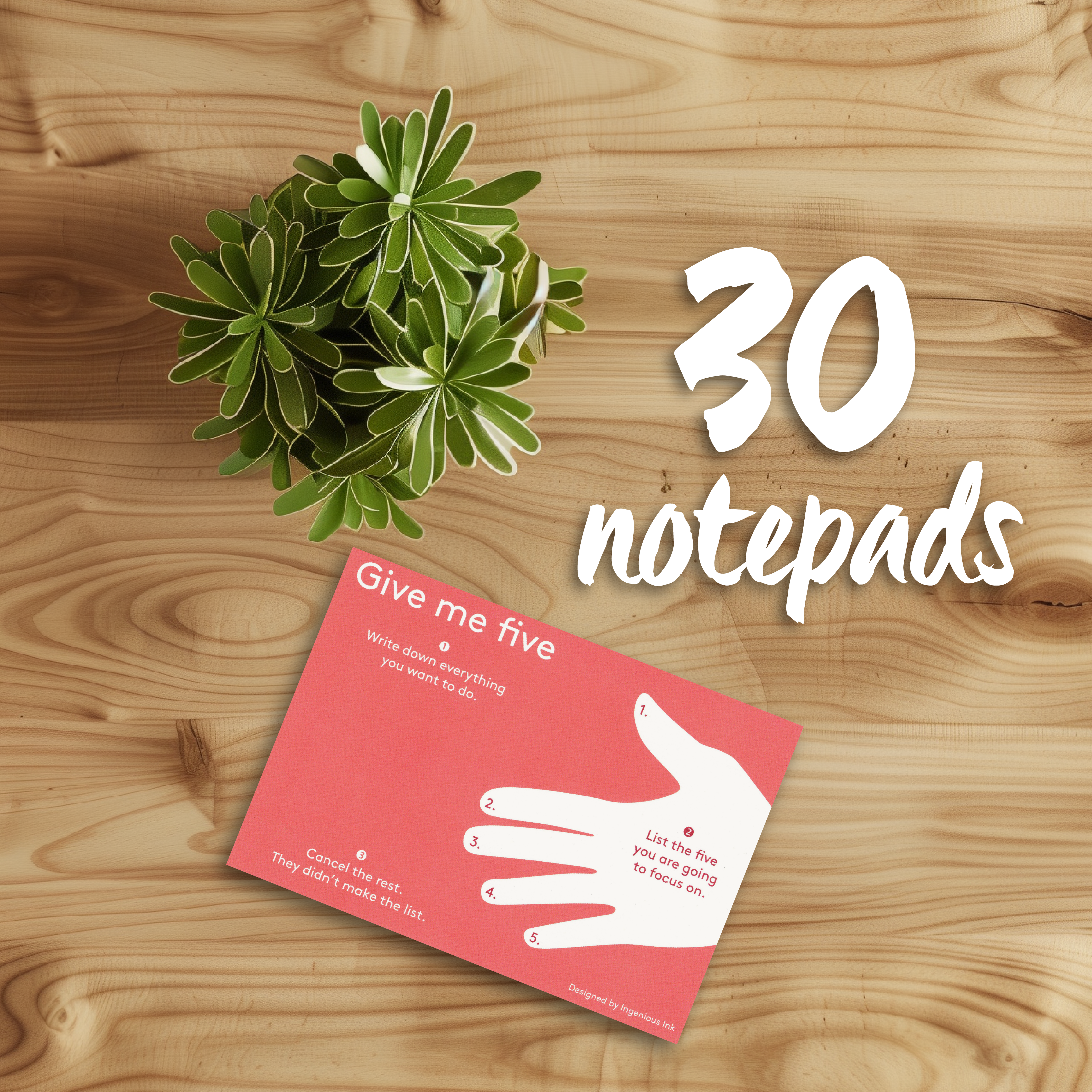 Give me five notepad