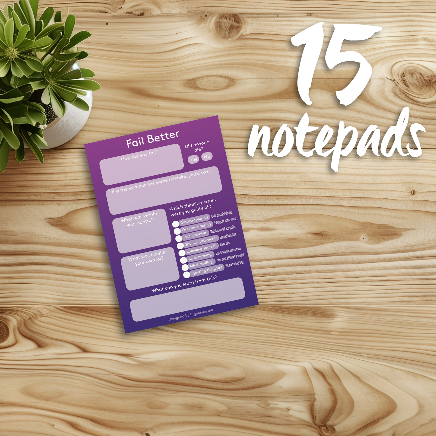 Fail better notepad
