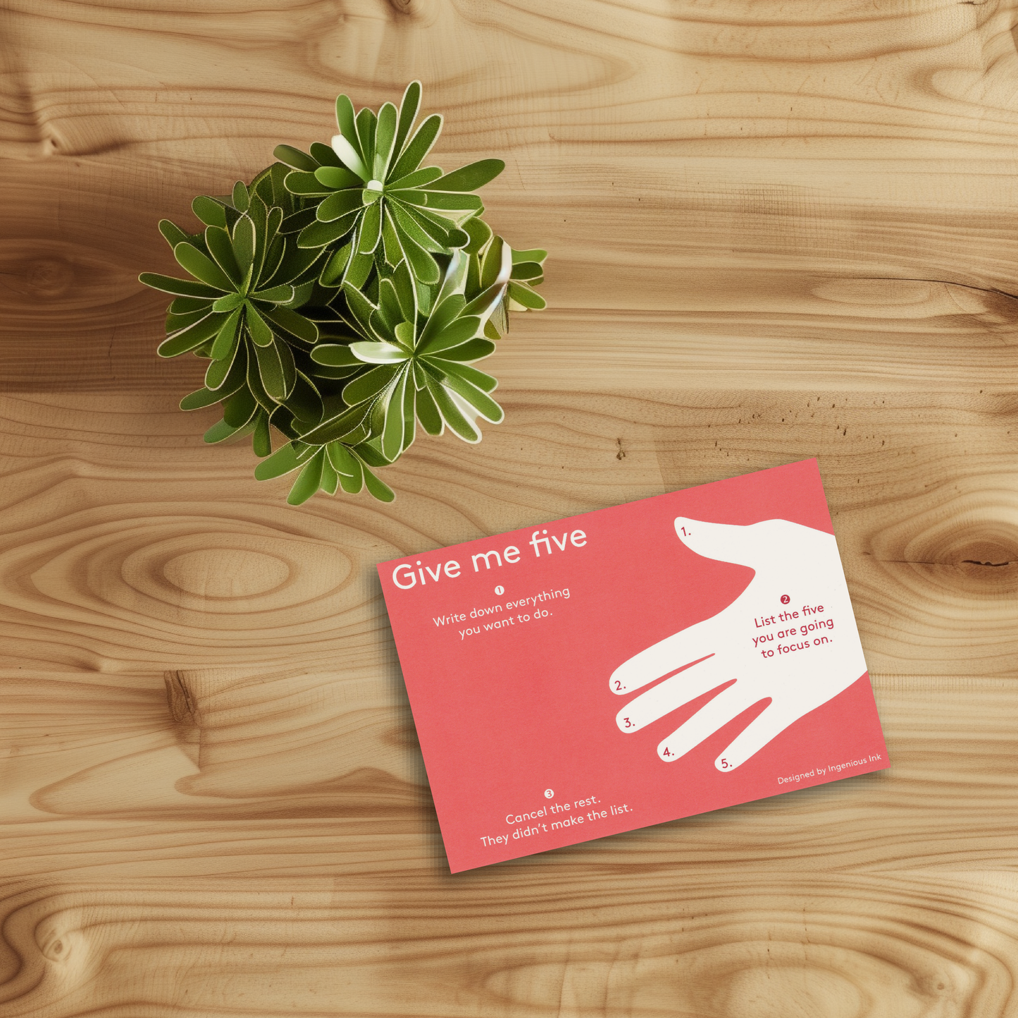 Give me five notepad