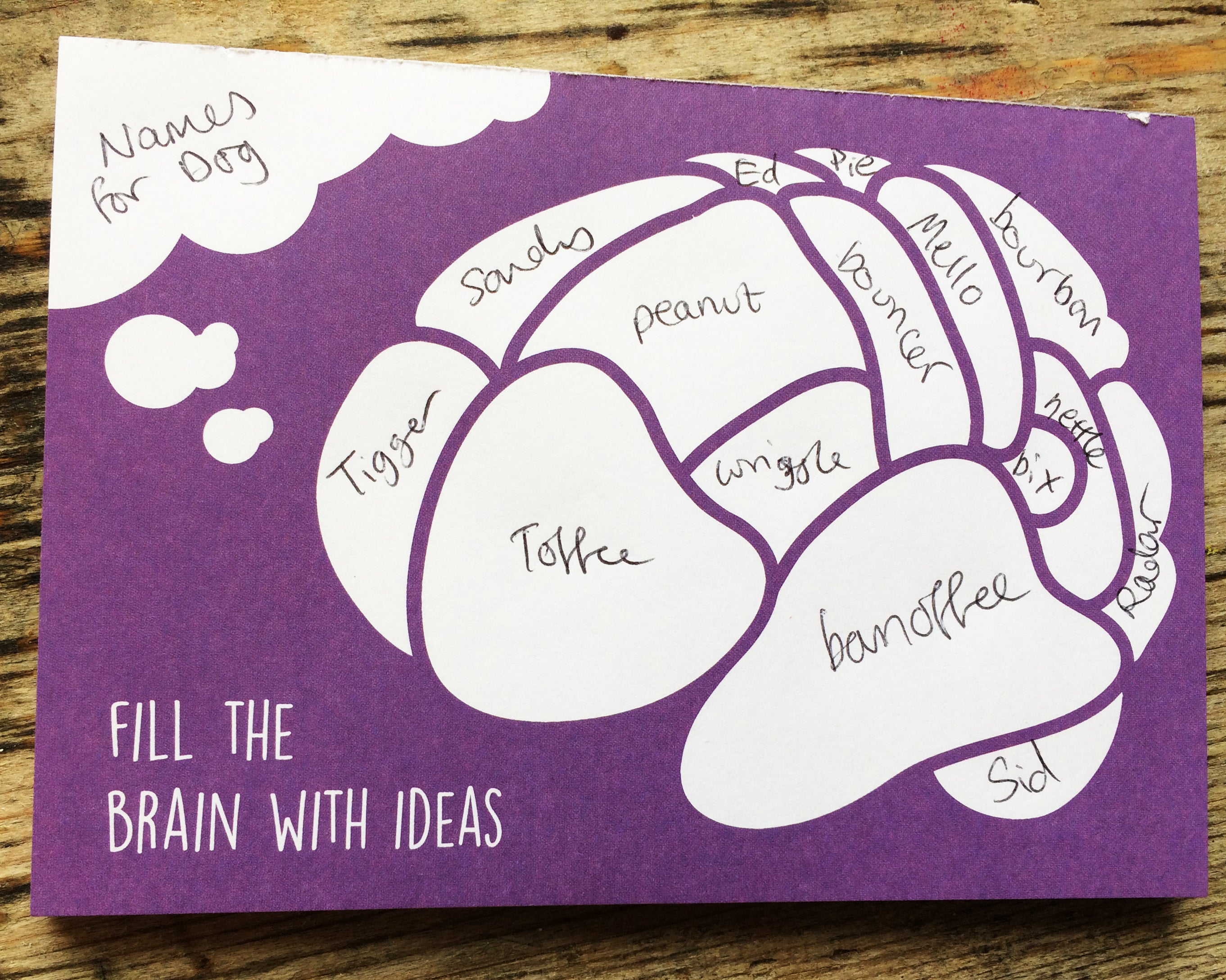 Brainstorm notepad